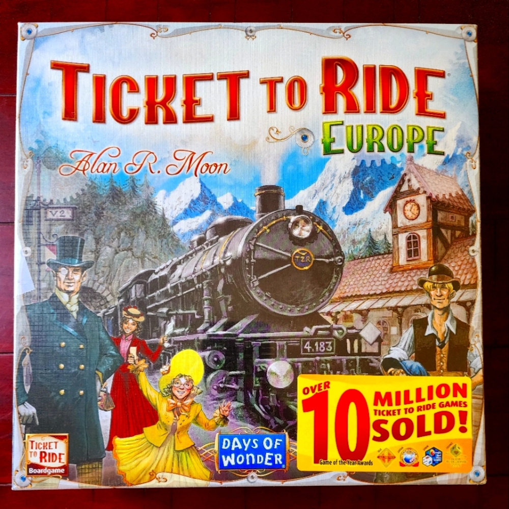 Ticket to Ride Europe Cross-Country Adventure Board Game New in Shrinkwrap